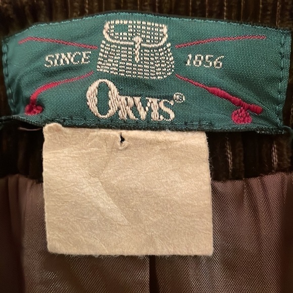 Orvis  Chocolate Brown Corduroy 4 Button Down Jacket - Picture 6 of 10